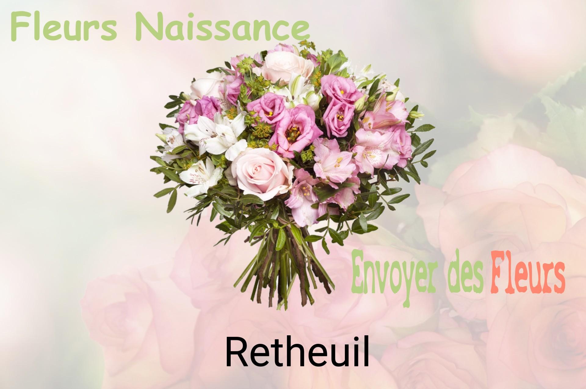 Bouquet de fleurs de naissance livré à Retheuil